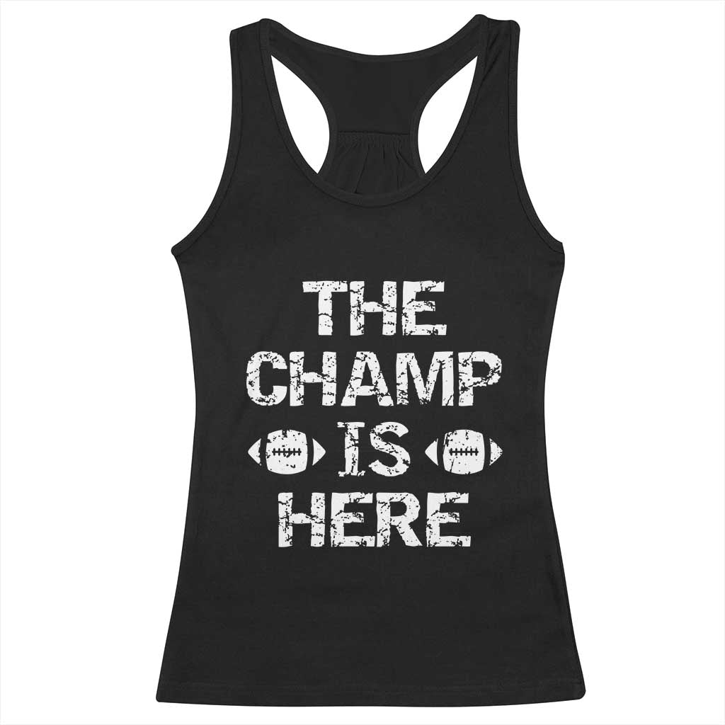 Funny Fantasy Football Champion Racerback Tank Top Champ Draft Party Commish FFL TS10 Black Print Your Wear