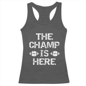 Funny Fantasy Football Champion Racerback Tank Top Champ Draft Party Commish FFL TS10 Dark Heather Print Your Wear