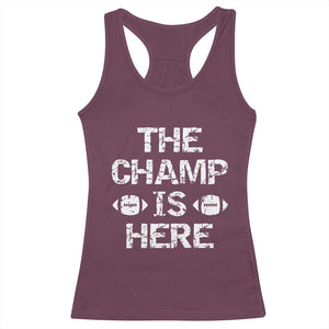 Funny Fantasy Football Champion Racerback Tank Top Champ Draft Party Commish FFL TS10 Maroon Print Your Wear