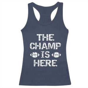 Funny Fantasy Football Champion Racerback Tank Top Champ Draft Party Commish FFL TS10 Navy Print Your Wear