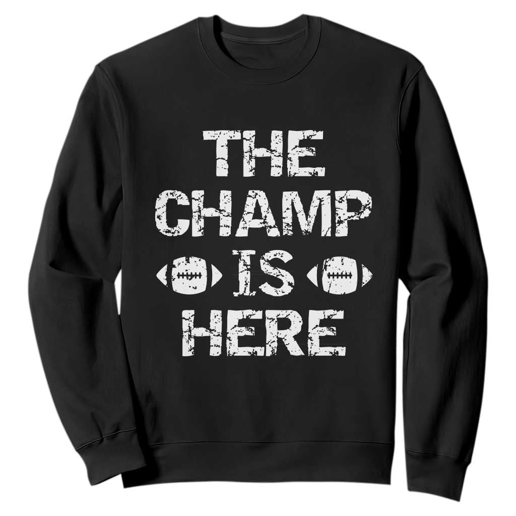 Funny Fantasy Football Champion Sweatshirt Champ Draft Party Commish FFL TS10 Black Print Your Wear