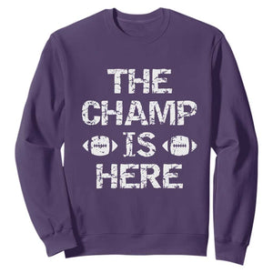 Funny Fantasy Football Champion Sweatshirt Champ Draft Party Commish FFL TS10 Purple Print Your Wear