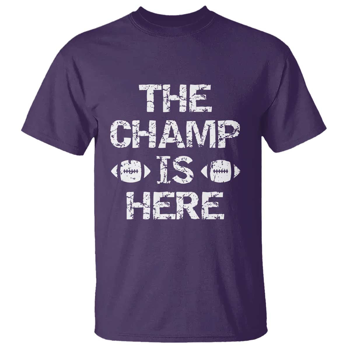 Funny Fantasy Football Champion T Shirt Champ Draft Party Commish FFL TS10 Purple Print Your Wear