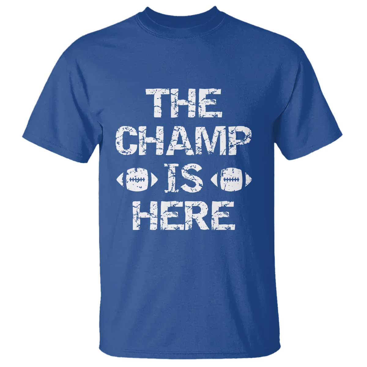 Funny Fantasy Football Champion T Shirt Champ Draft Party Commish FFL TS10 Royal Blue Print Your Wear