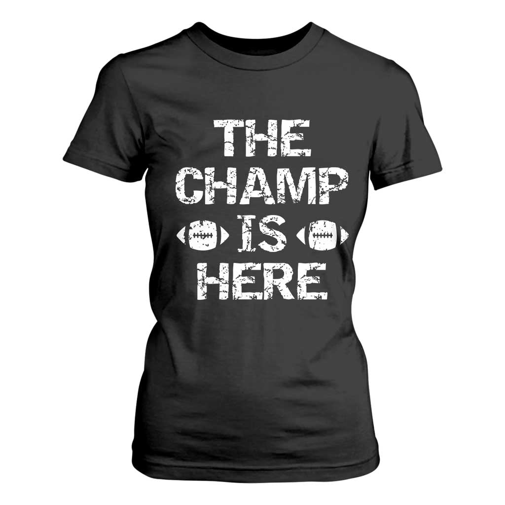 Funny Fantasy Football Champion T Shirt For Women Champ Draft Party Commish FFL TS10 Black Print Your Wear