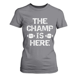 Funny Fantasy Football Champion T Shirt For Women Champ Draft Party Commish FFL TS10 Charcoal Print Your Wear