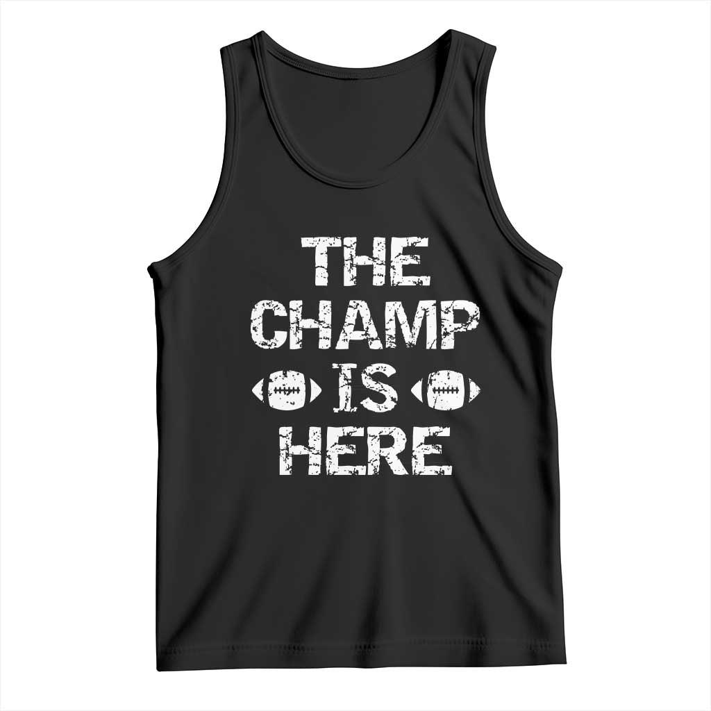 Funny Fantasy Football Champion Tank Top Champ Draft Party Commish FFL TS10 Black Print Your Wear