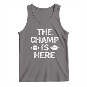 Funny Fantasy Football Champion Tank Top Champ Draft Party Commish FFL TS10 Deep Heather Print Your Wear