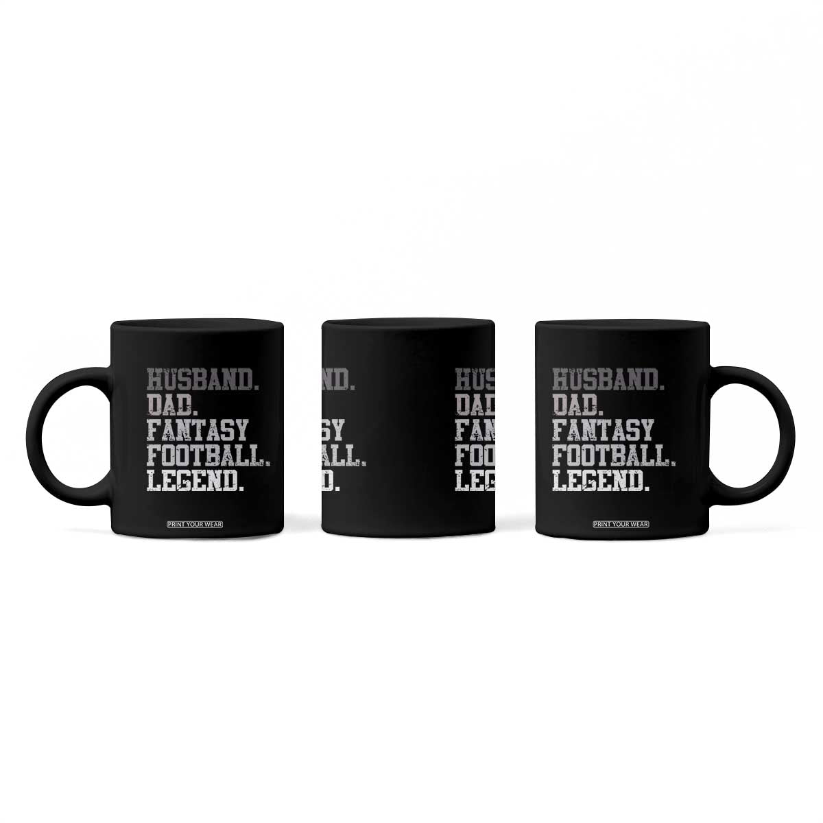 Husband Dad Fantasy Football Legend Coffee Mug Retro Fathers Day TS10 Print Your Wear