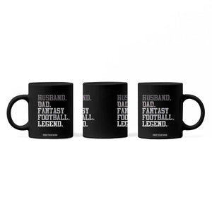 Husband Dad Fantasy Football Legend Coffee Mug Retro Fathers Day TS10 Print Your Wear