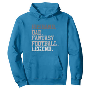 Husband Dad Fantasy Football Legend Hoodie Retro Fathers Day TS10 Sapphire Print Your Wear
