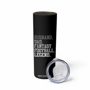 Husband Dad Fantasy Football Legend Skinny Tumbler Retro Fathers Day TS10 Print Your Wear