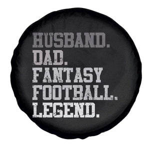 Husband Dad Fantasy Football Legend Spare Tire Cover Retro Fathers Day TS10 Print Your Wear