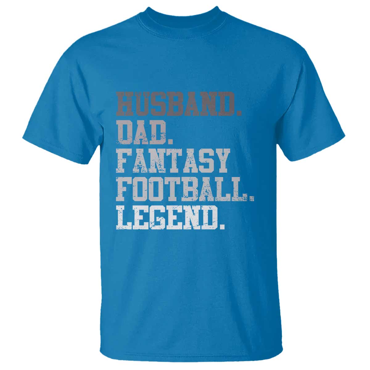 Husband Dad Fantasy Football Legend T Shirt Retro Fathers Day TS10 Sapphire Print Your Wear