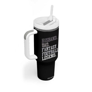 Husband Dad Fantasy Football Legend Tumbler With Handle Retro Fathers Day TS10 Print Your Wear