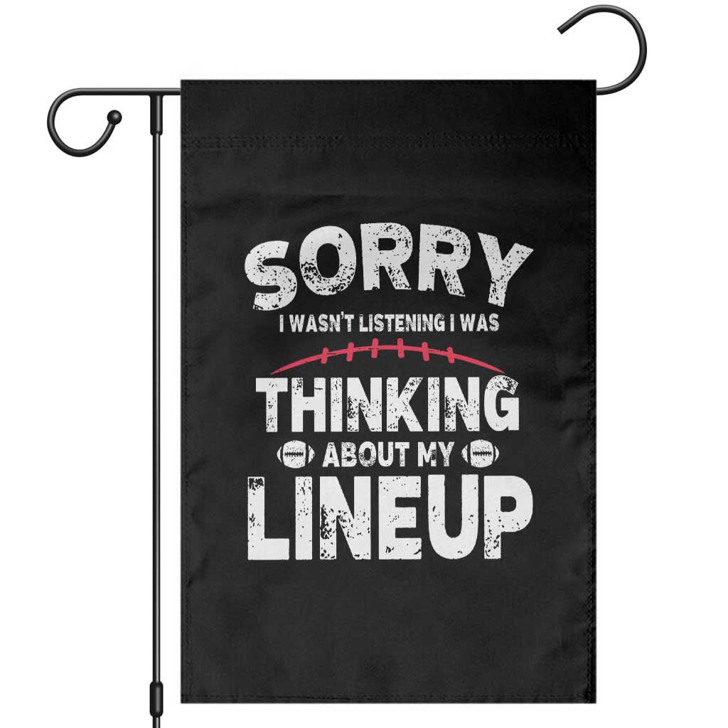 Funny Fantasy Football Player Garden Flag Commissioner Draft Party TS10 Black Print Your Wear