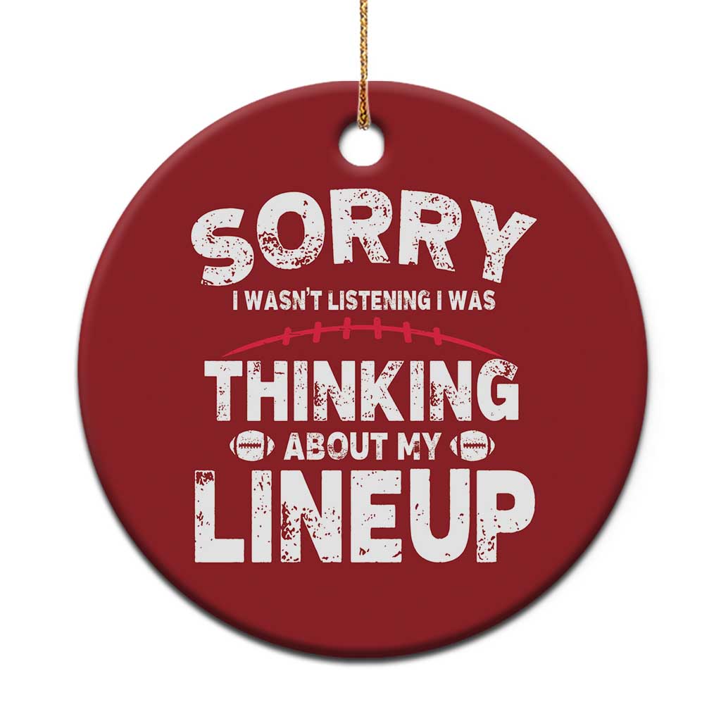 Funny Fantasy Football Player Christmas Ornament Commissioner Draft Party TS10 Print Your Wear