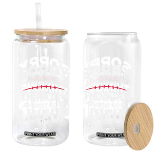 Funny Fantasy Football Player Glass Can Commissioner Draft Party TS10 Print Your Wear
