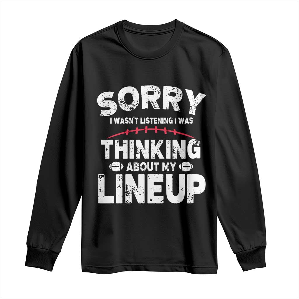 Funny Fantasy Football Player Long Sleeve Shirt Commissioner Draft Party TS10 Black Print Your Wear