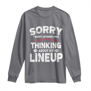 Funny Fantasy Football Player Long Sleeve Shirt Commissioner Draft Party TS10 Charcoal Print Your Wear