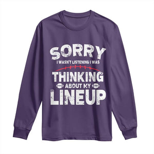 Funny Fantasy Football Player Long Sleeve Shirt Commissioner Draft Party TS10 Purple Print Your Wear