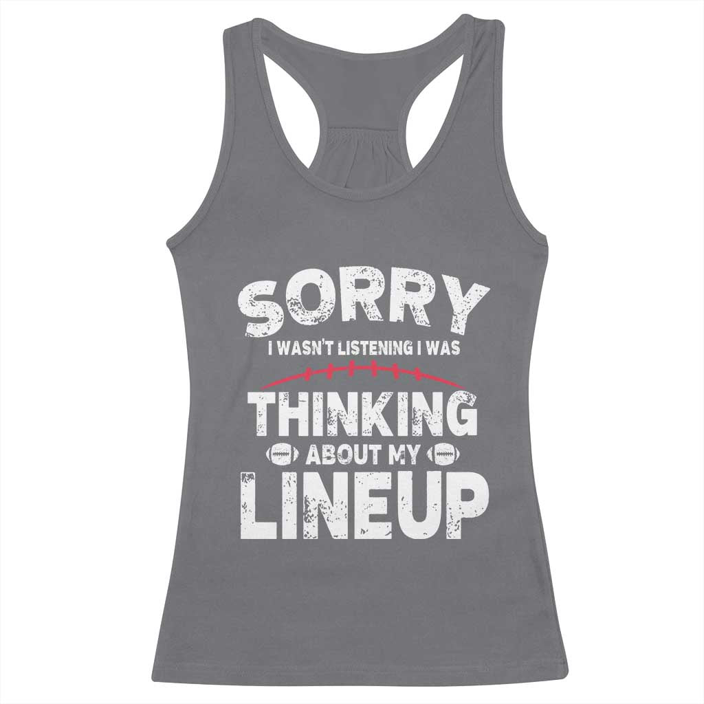 Funny Fantasy Football Player Racerback Tank Top Commissioner Draft Party TS10 Charcoal Print Your Wear