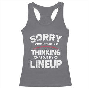 Funny Fantasy Football Player Racerback Tank Top Commissioner Draft Party TS10 Charcoal Print Your Wear