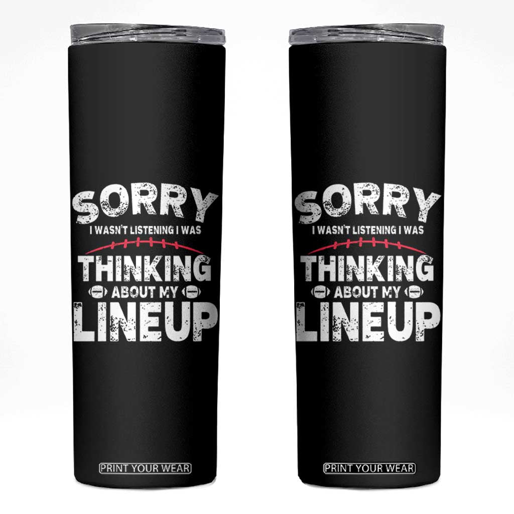 Funny Fantasy Football Player Skinny Tumbler Commissioner Draft Party TS10 Black Print Your Wear