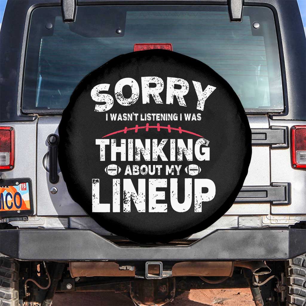 Funny Fantasy Football Player Spare Tire Cover Commissioner Draft Party TS10 No hole Black Print Your Wear