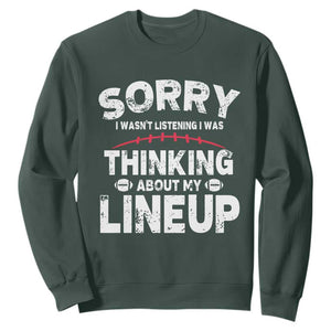 Funny Fantasy Football Player Sweatshirt Commissioner Draft Party TS10 Dark Forest Green Print Your Wear