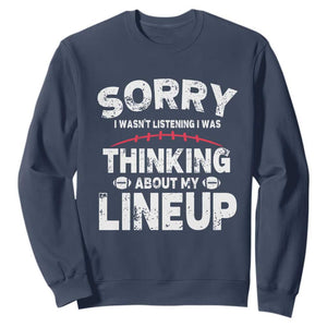Funny Fantasy Football Player Sweatshirt Commissioner Draft Party TS10 Navy Print Your Wear