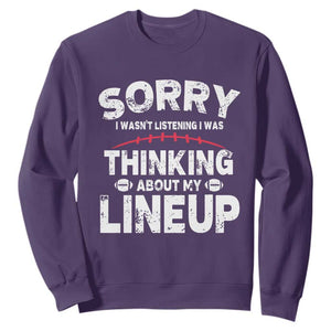 Funny Fantasy Football Player Sweatshirt Commissioner Draft Party TS10 Purple Print Your Wear