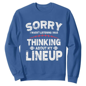Funny Fantasy Football Player Sweatshirt Commissioner Draft Party TS10 Royal Blue Print Your Wear