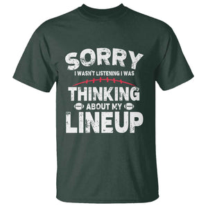 Funny Fantasy Football Player T Shirt Commissioner Draft Party TS10 Dark Forest Green Print Your Wear