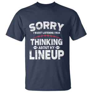 Funny Fantasy Football Player T Shirt Commissioner Draft Party TS10 Navy Print Your Wear