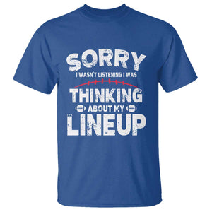 Funny Fantasy Football Player T Shirt Commissioner Draft Party TS10 Royal Blue Print Your Wear