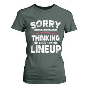 Funny Fantasy Football Player T Shirt For Women Commissioner Draft Party TS10 Dark Forest Green Print Your Wear