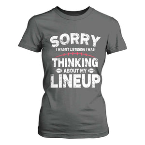 Funny Fantasy Football Player T Shirt For Women Commissioner Draft Party TS10 Dark Heather Print Your Wear