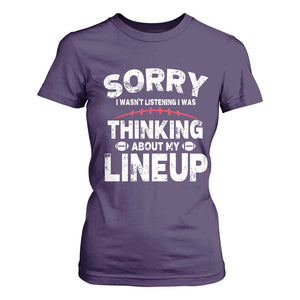 Funny Fantasy Football Player T Shirt For Women Commissioner Draft Party TS10 Purple Print Your Wear