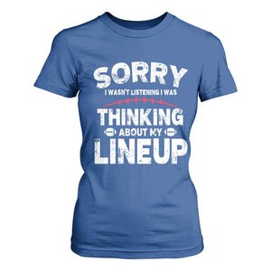 Funny Fantasy Football Player T Shirt For Women Commissioner Draft Party TS10 Royal Blue Print Your Wear