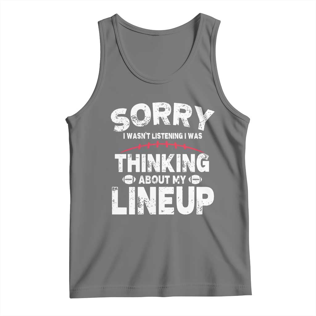 Funny Fantasy Football Player Tank Top Commissioner Draft Party TS10 Black Heather Print Your Wear