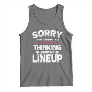 Funny Fantasy Football Player Tank Top Commissioner Draft Party TS10 Black Heather Print Your Wear