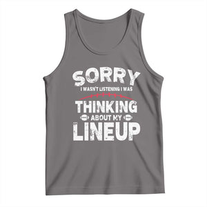 Funny Fantasy Football Player Tank Top Commissioner Draft Party TS10 Deep Heather Print Your Wear