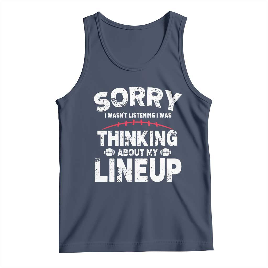 Funny Fantasy Football Player Tank Top Commissioner Draft Party TS10 Navy Print Your Wear