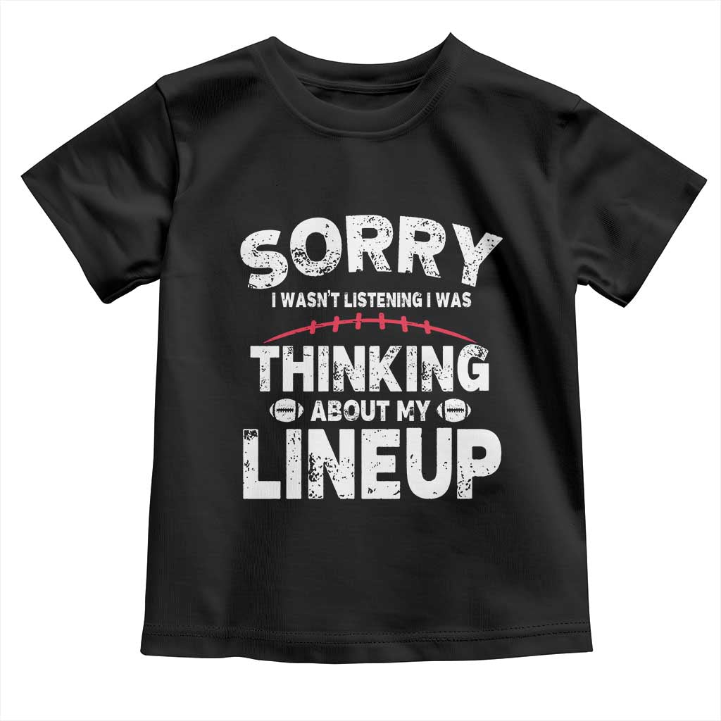 Funny Fantasy Football Player Toddler T Shirt Commissioner Draft Party TS10 Black Print Your Wear