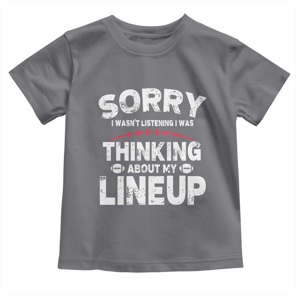 Funny Fantasy Football Player Toddler T Shirt Commissioner Draft Party TS10 Charcoal Print Your Wear