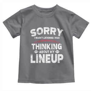 Funny Fantasy Football Player Toddler T Shirt Commissioner Draft Party TS10 Charcoal Print Your Wear