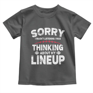 Funny Fantasy Football Player Toddler T Shirt Commissioner Draft Party TS10 Dark Heather Print Your Wear