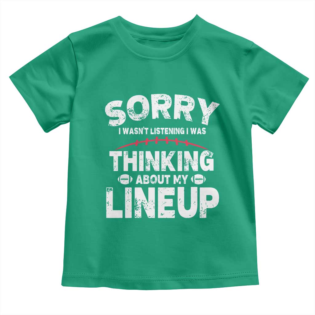 Funny Fantasy Football Player Toddler T Shirt Commissioner Draft Party TS10 Irish Green Print Your Wear