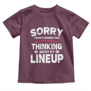 Funny Fantasy Football Player Toddler T Shirt Commissioner Draft Party TS10 Maroon Print Your Wear